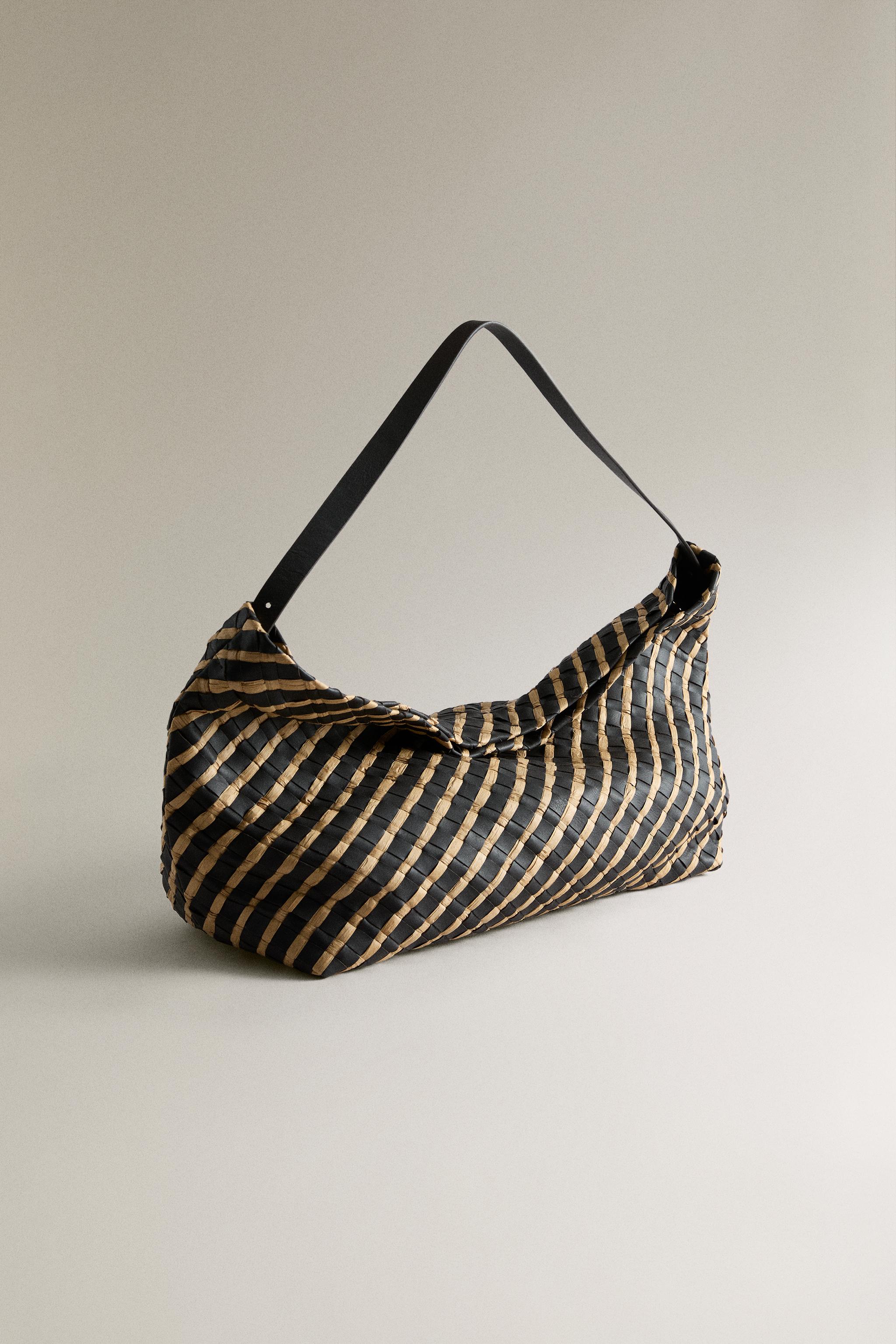 WOVEN LEATHER CLUTCH